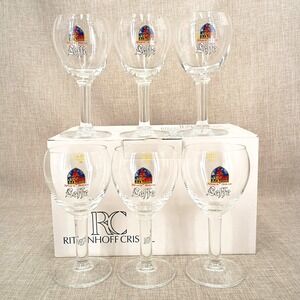 NEW Ritzenhoff Cristal Leffe 0.15cl 5 oz Belgian Beer Chalice Glasses Set of 6